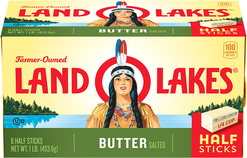 Salted Butter In Half Sticks - Land O Lakes Sweet Cream Salted Butter (800x800), Png Download