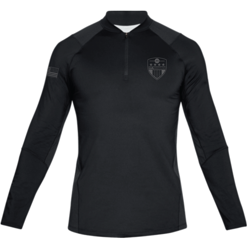 Under Armour Wrestling Men's Black Ops Mk-1 1/4 Zip - Adidas Juventus 3 Stripe Track Top Black (500x649), Png Download