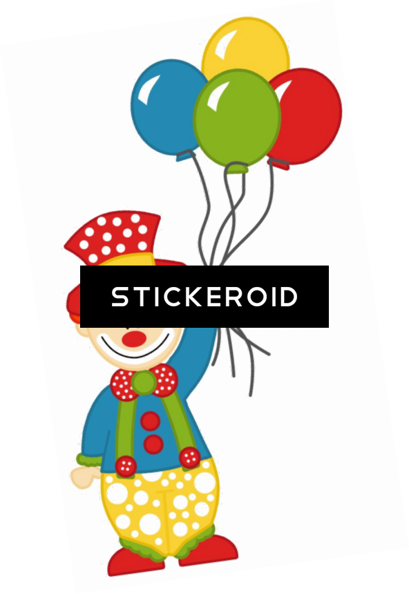 Clown Art - Circus (592x859), Png Download