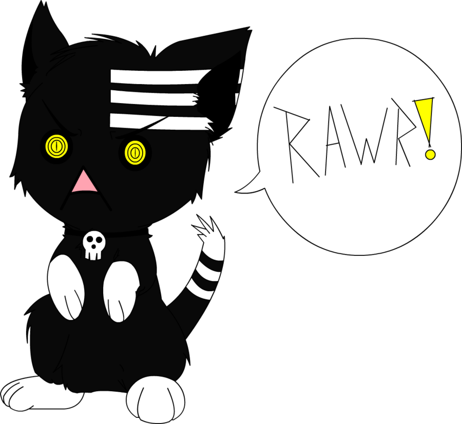 Random Images Death The Kid - Death The Kid Neko (900x827), Png Download