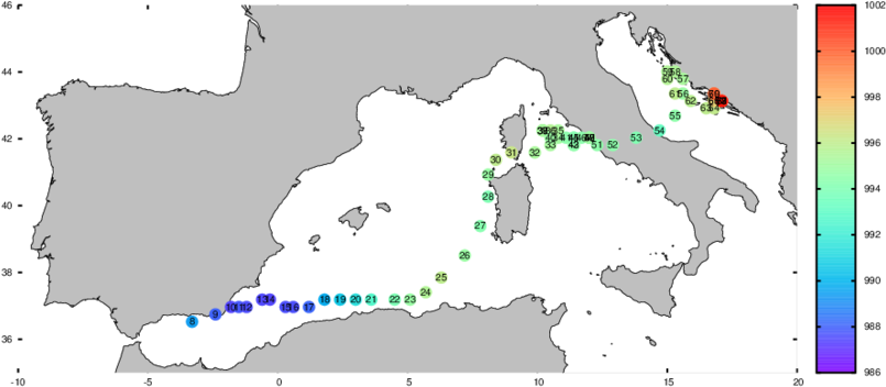 Cyclone Path Obtained With Globo Model - Czech Republic And Spain Map (850x362), Png Download