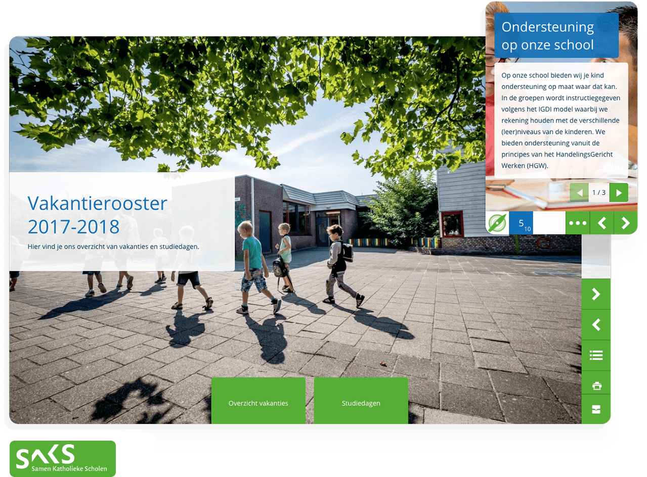 0811 Interactive Brochure Example Saks - School (1440x1043), Png Download