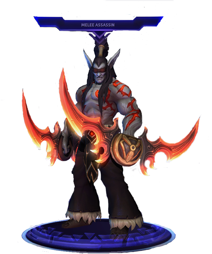 Illidan Stormrage Warcraft Serisinden Assassin Rolünü - Action Figure (710x876), Png Download