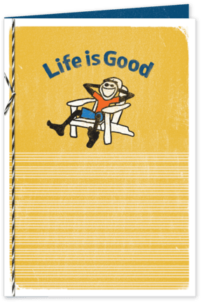Hallmark Father's Day Greeting Card (life Is Good, (570x570), Png Download