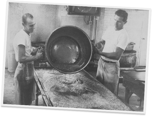 Red Bird Candies Were Made Using Open Copper Kettles, (634x485), Png Download