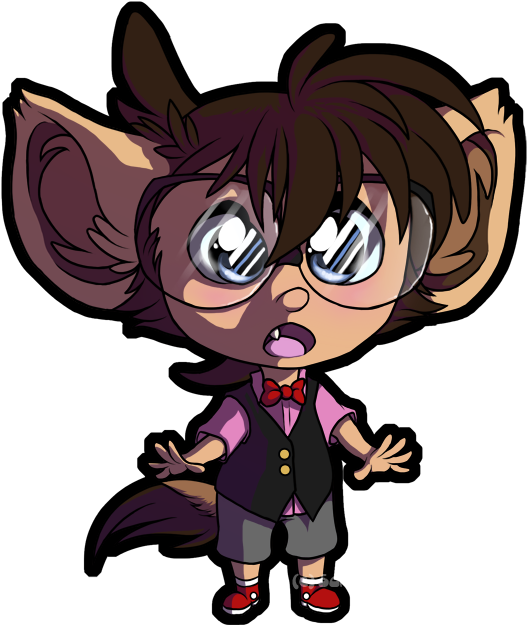 Chibi Wolf Conan - Wolf (600x700), Png Download
