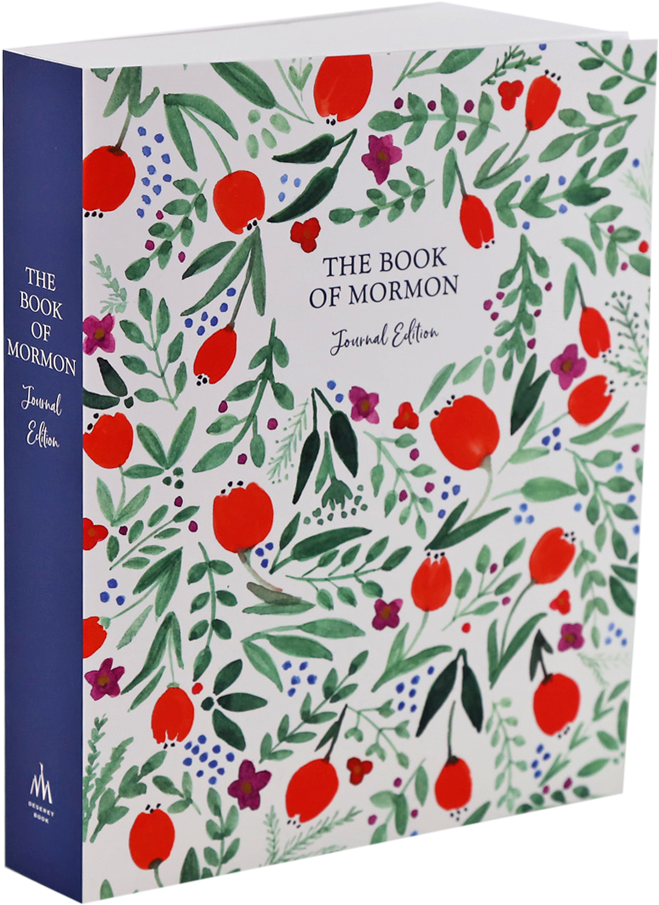 The Book Of Mormon, Journal Edition, Red Floral - Book Of Mormon (1000x1000), Png Download