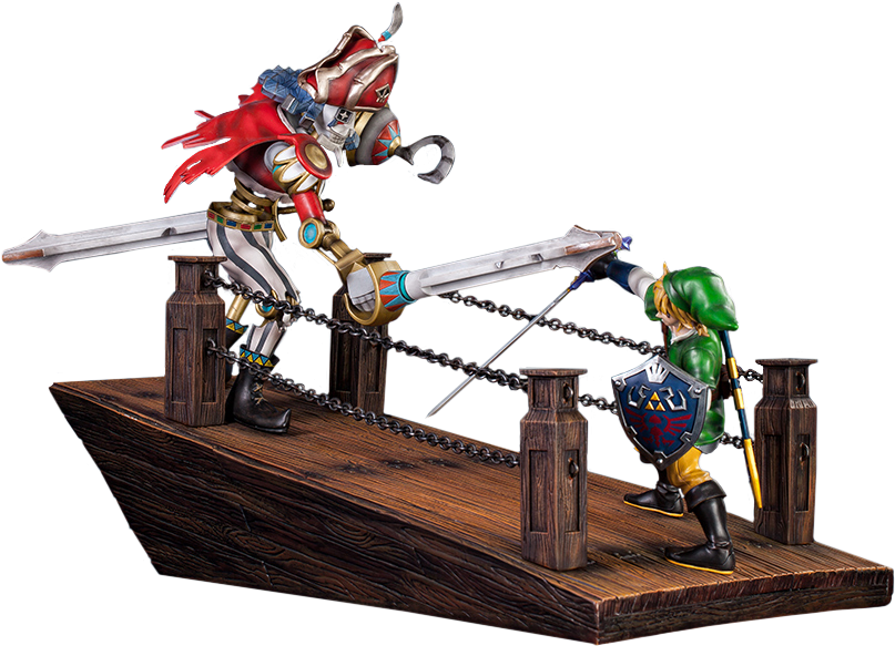 Link Vs Scervo Sandship Diorama - Figurine Link The Legend Of Zelda Skyward Sword (813x591), Png Download