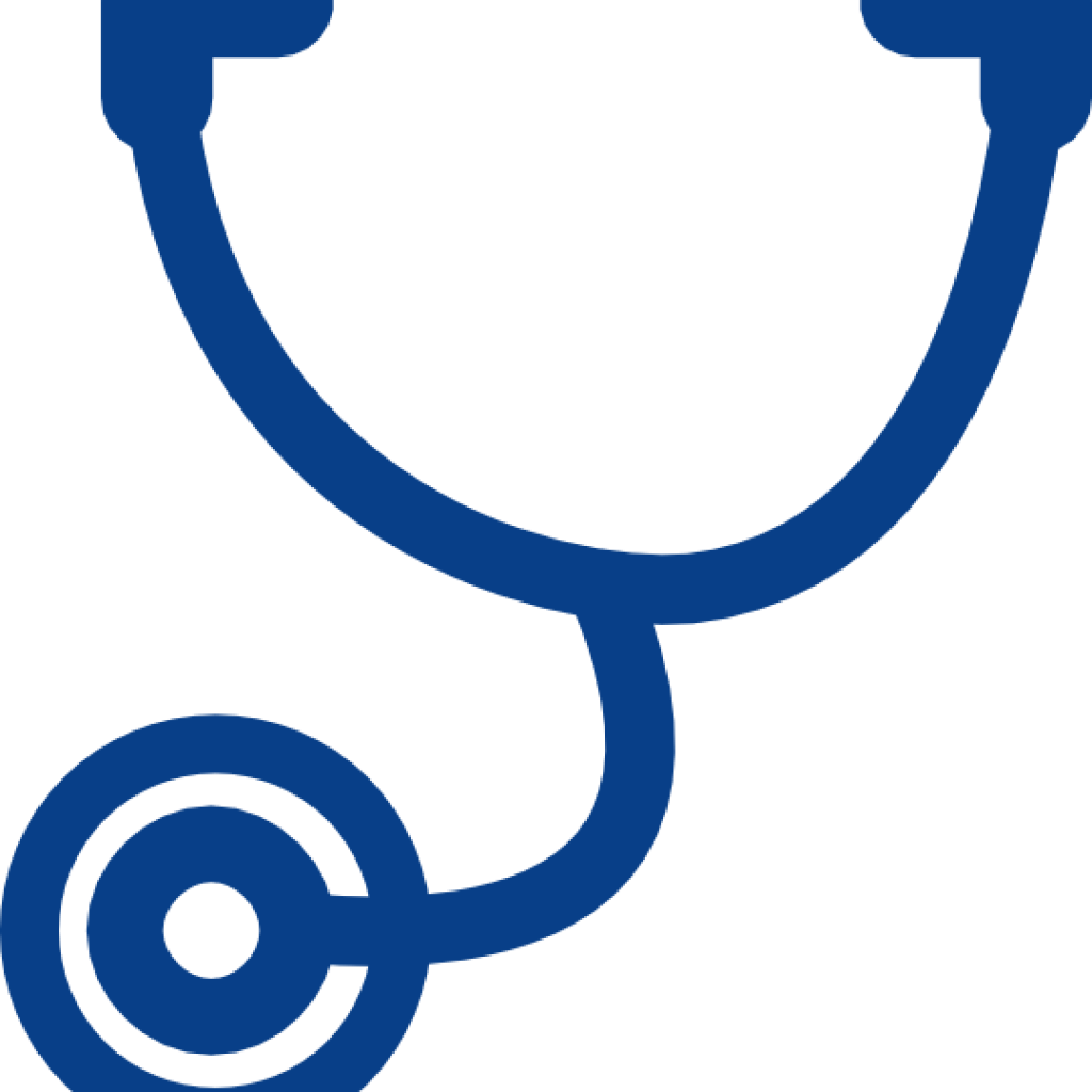 373 Free Clipart Of A Black And White Stethoscope Happy - Stethoscope Black & White Clip Art Png (1024x1024), Png Download