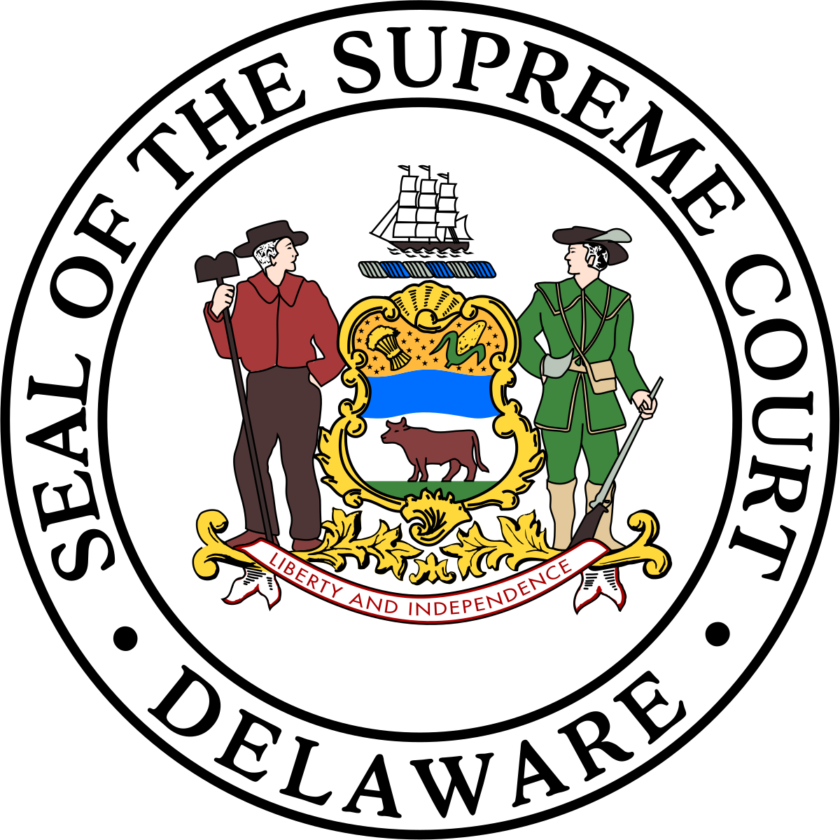 Delaware Supreme Court Seal (1200x1200), Png Download