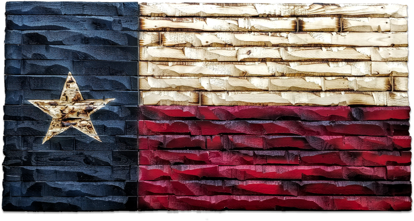 Texas State Flag Rustic Wood Decor Rustic Wood Decor, - Texas (1000x722), Png Download