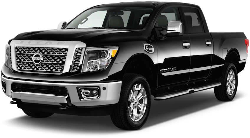 2017 Chevy Silverado - Nissan Titan Xd Black Luxury (1000x610), Png Download
