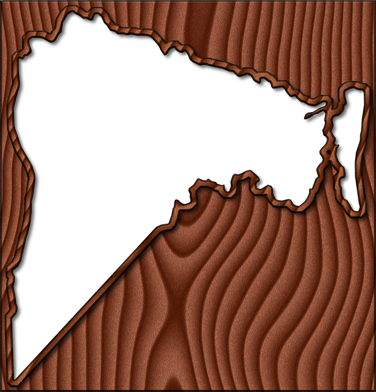 A Map Of Nassau With The Map Area Carved From A Dark - Illustration (737x768), Png Download