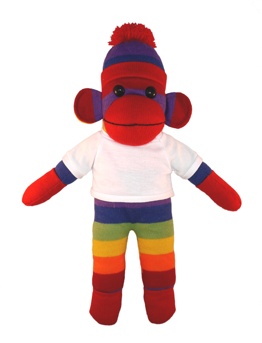 Bear With Me Sock Monkey - Sock Monkeys (541x709), Png Download