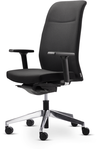 Paro 2 Swivel Chair With Seat And Back Upholstered (470x705), Png Download