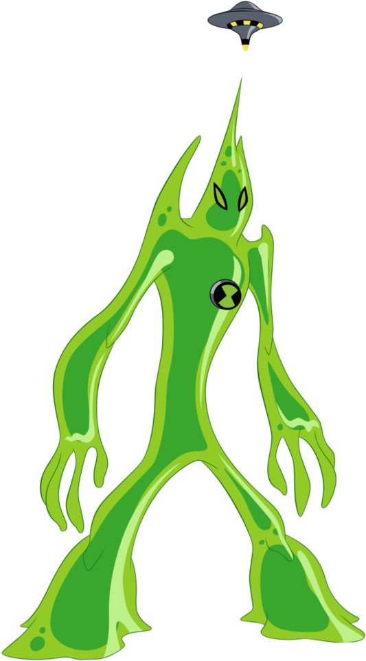 Uaf - Ben 10 Alien Goop (578x1000), Png Download