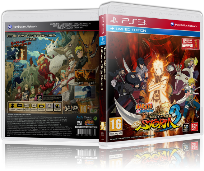 Naruto Shippuden Ultimate Ninja Storm 3 Box Art Cover - Naruto Shippuden: Ultimate Ninja Storm 3 (700x551), Png Download