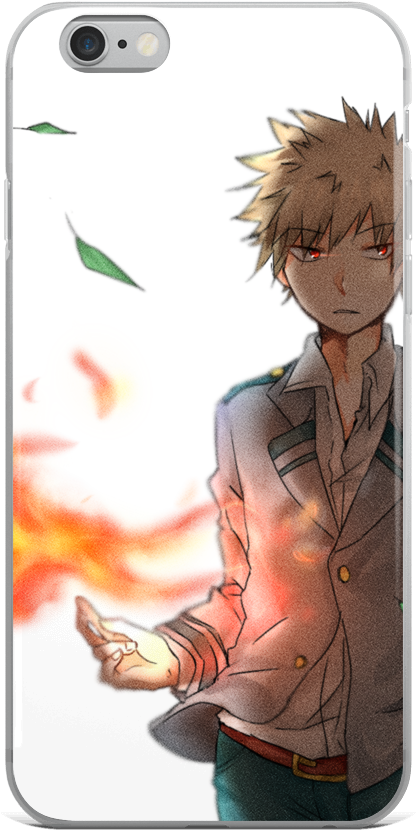 Bakugou Iphone Case - My Hero Academia (1000x1000), Png Download