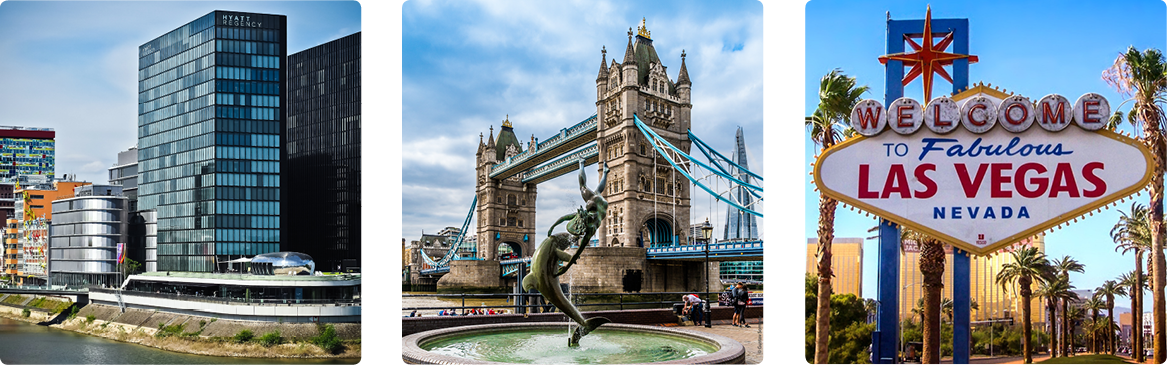 Düsseldorf, Germany - Welcome To Las Vegas (1167x365), Png Download