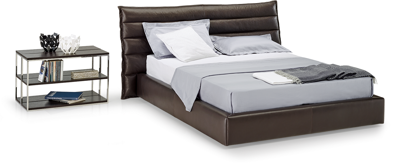 Onda Storage Bed - Natuzzi Onda (1314x654), Png Download