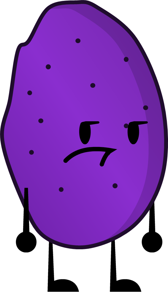 Purple Potato - Purple Potato Clipart (566x985), Png Download