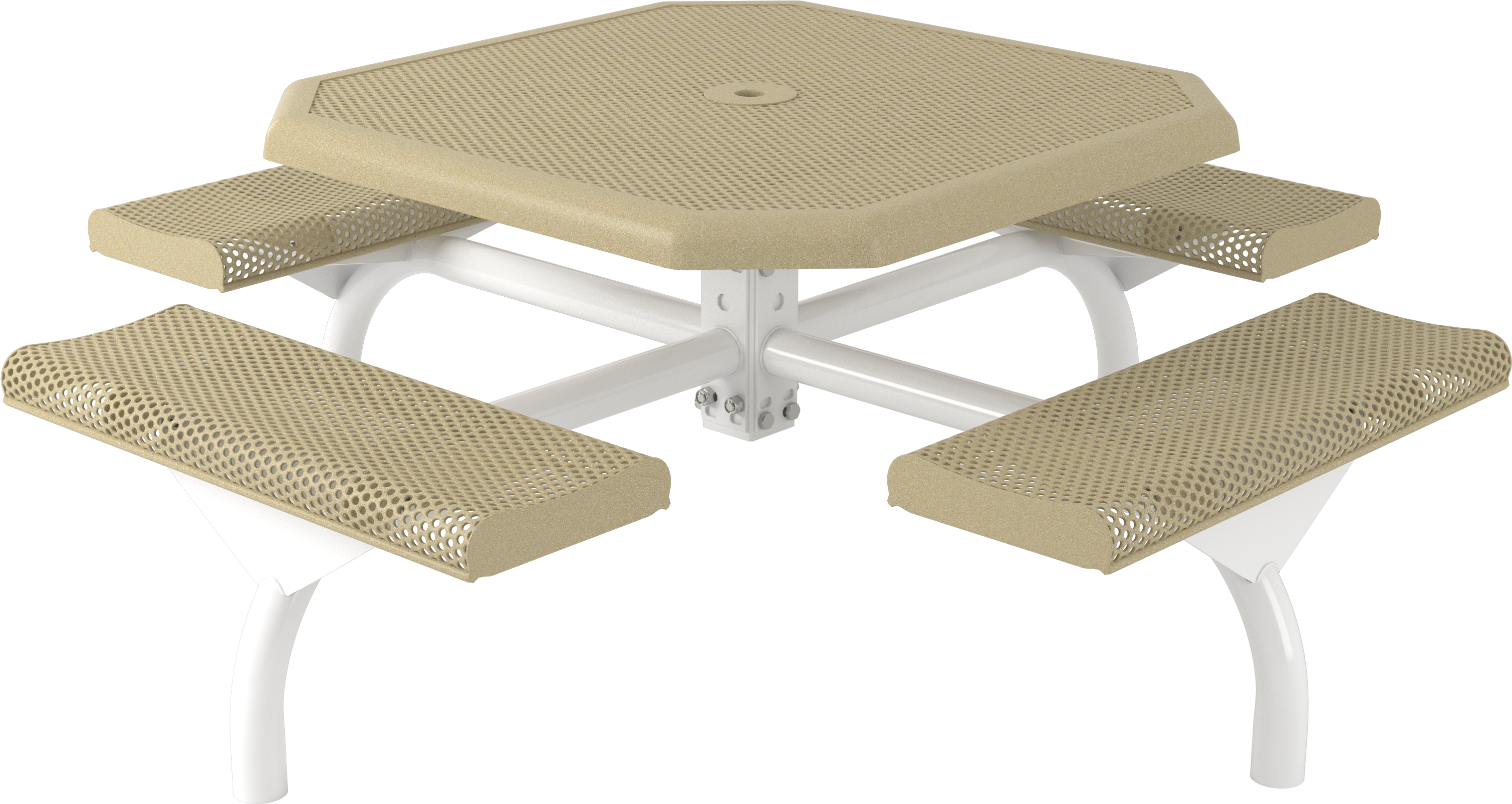 Perforated - Superior Recreational Products - 46 4 Seat Inground (3840x2160), Png Download