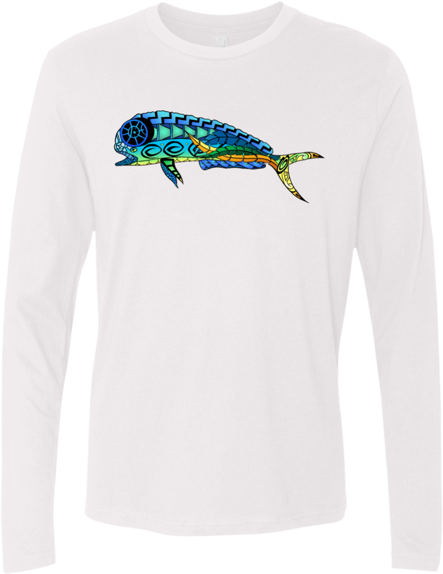 Mahi Mahi Men's Premium Ls - Sweatshirt (1155x1155), Png Download