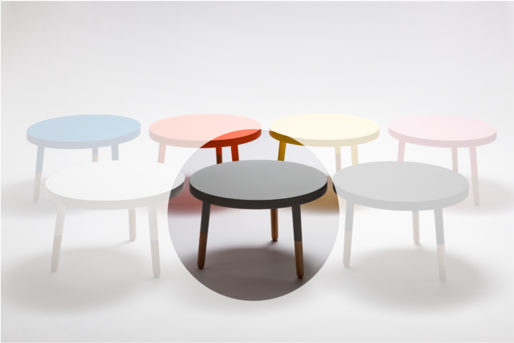 Candy Table Grey - Coffee Table (740x740), Png Download