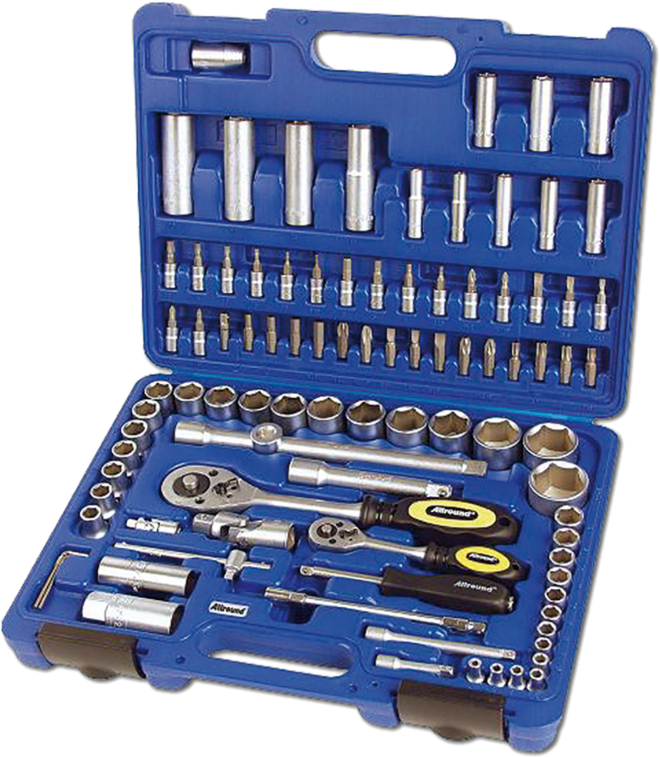 Socket Wrench Set 1/4 And 1/2 Inch 94-part (1600x1600), Png Download