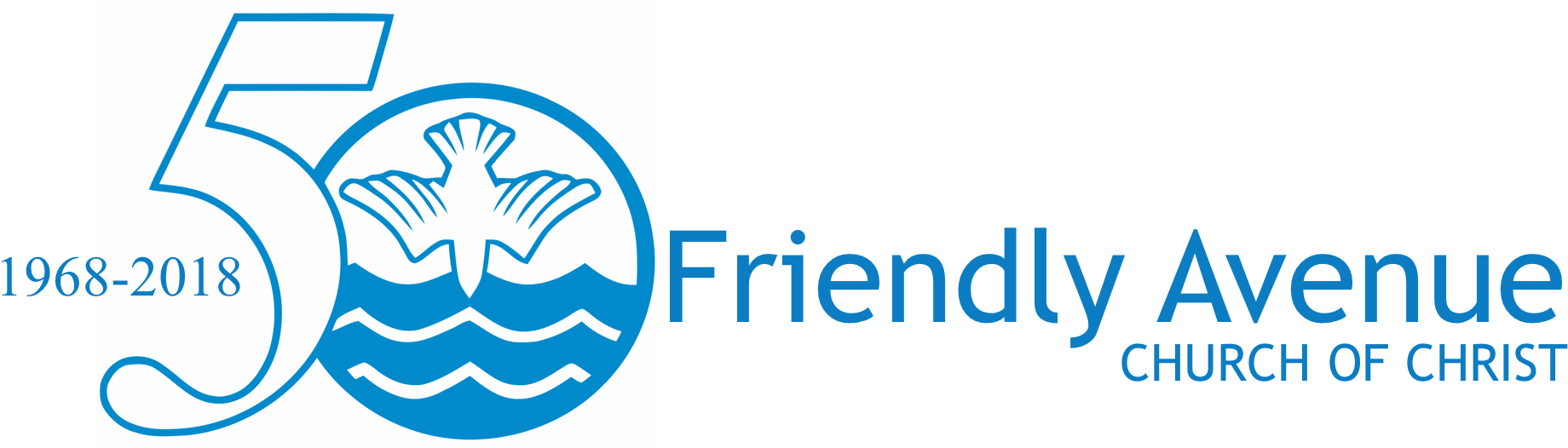 Friendly Avenue Church Of Christ (1975x525), Png Download