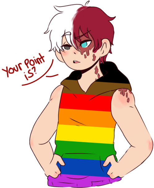 Humble Green Naruto And His Boyfriend Icy Hot Hey Todoroki - Cartoon (540x720), Png Download