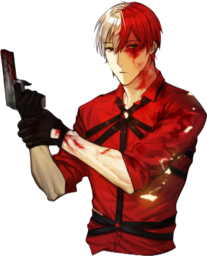 Shouto Render By Viccvixx - My Hero Academia Mafia Au (750x892), Png Download