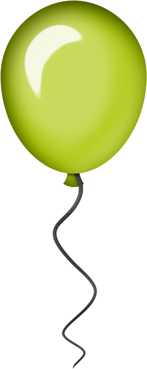 Фото, Автор Ladylony На Яндекс - Birthday Balloon Green Png (519x1280), Png Download