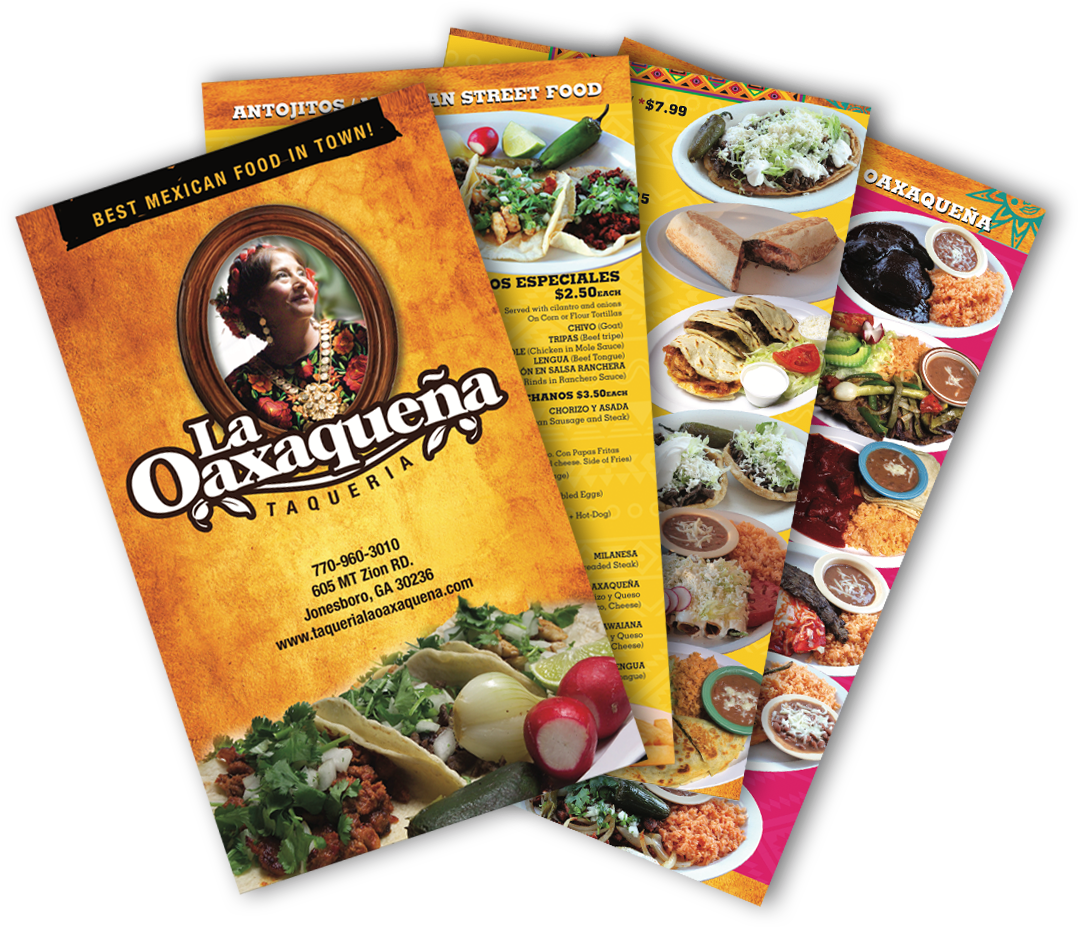 Taqueria La Oaxaqueña Menu - Flyer Taqueria (1100x1000), Png Download