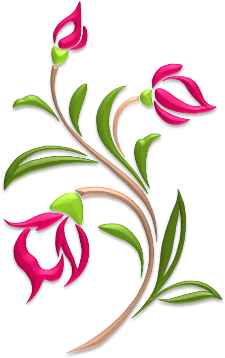 Flower Illustrations - Flower Silhouette (453x716), Png Download
