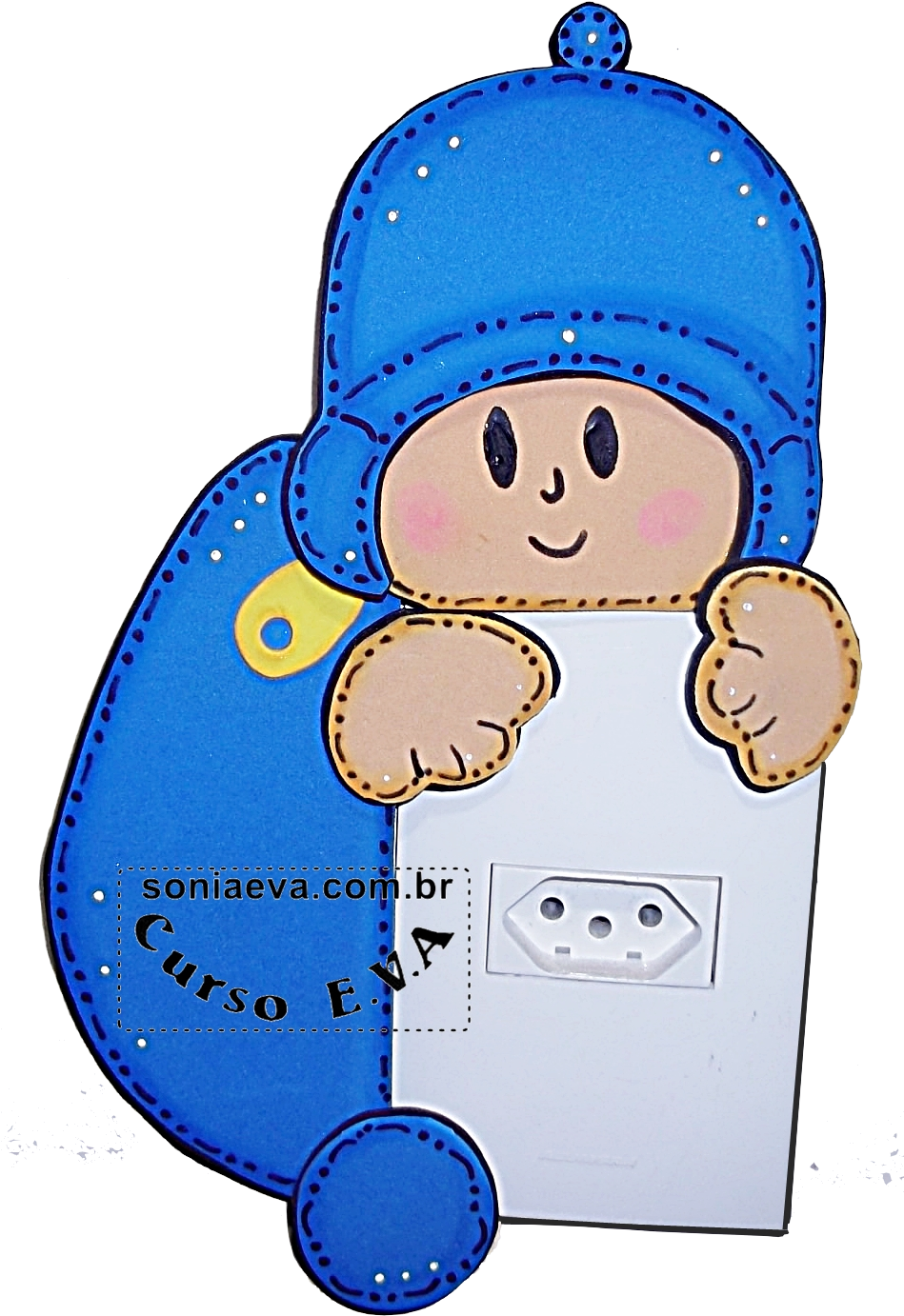 Pocoyo Em E - Cartoon (948x1464), Png Download