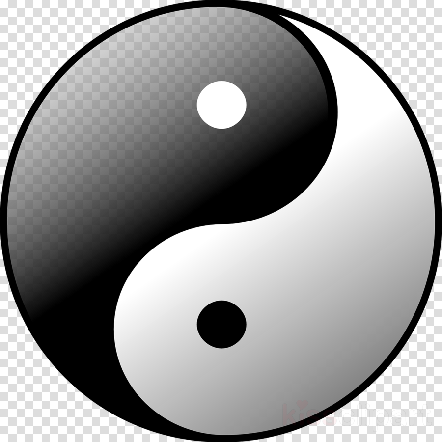 Yin Yang Clipart Clip Art (900x900), Png Download