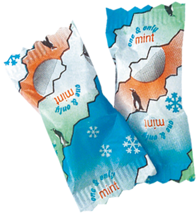 Mentos One & Only Winter Single Portion Packed - Map (671x591), Png Download