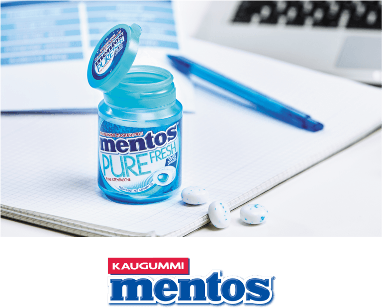 Our Portfolio Includes Confectionery Brands That Boast - Mentos Sugar Free Fresh Mint Chewing Gum, 56g (768x664), Png Download