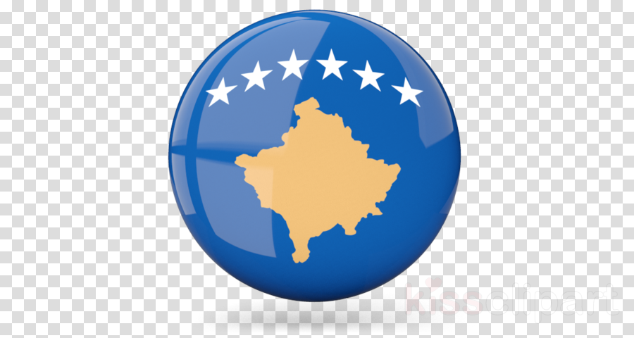 Kosovo Flag Clipart Flag Of Kosovo - Christmas Ornament Transparent Background (900x480), Png Download