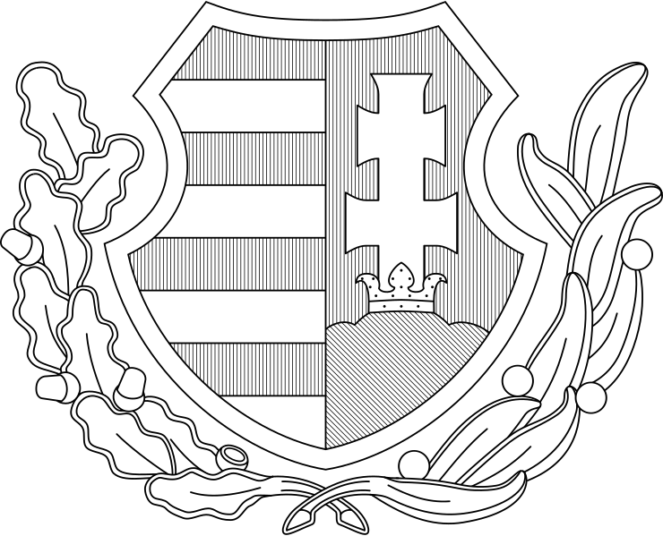 Coat Of Arms Of Hungary - Illustration (740x599), Png Download