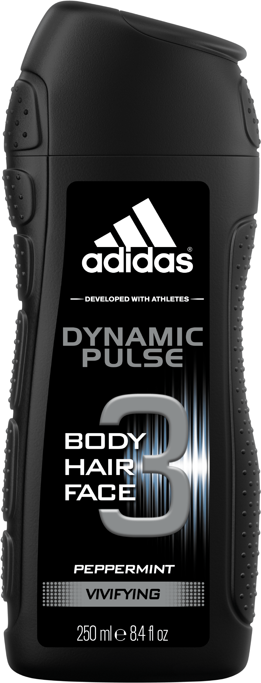 Dynamic Pulse 3in1 Body, Hair And Face Shower Gel For - Adidas Dynamic Pulse Shower Gel (2500x2500), Png Download
