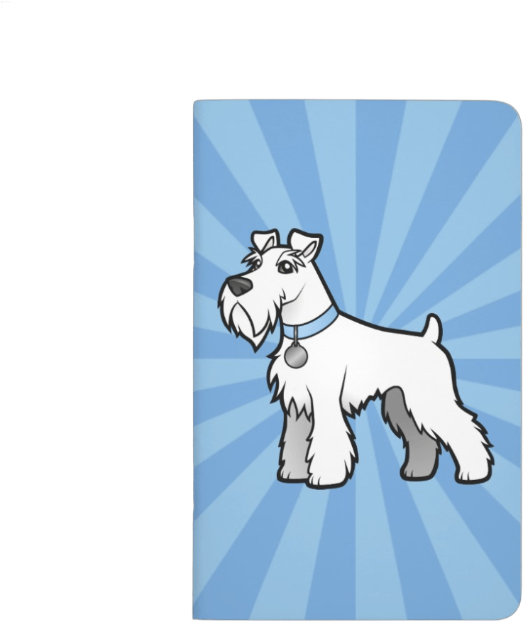 Cartoon White Schnauzer Journal - Schnauzer (1006x1006), Png Download