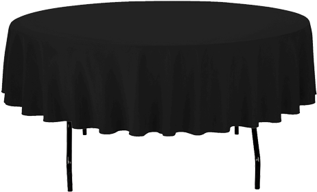 Black Round Table Cloth - Tablecloth (700x475), Png Download