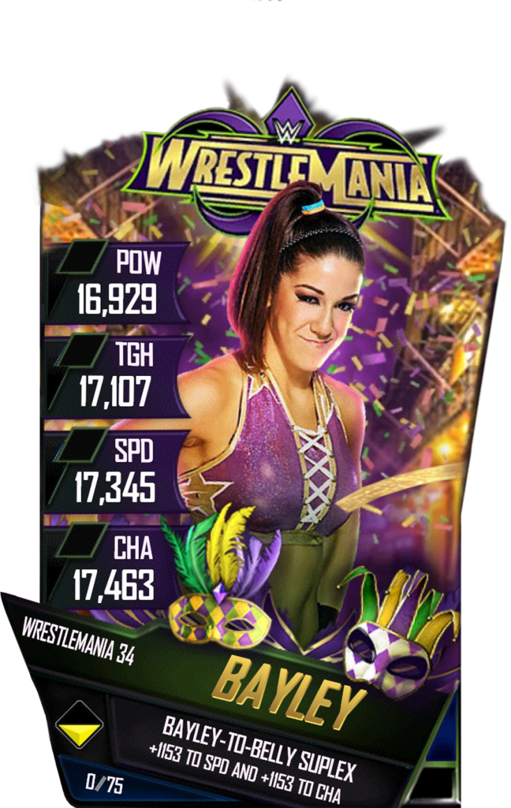 Bayley S4 19 Wrestlemania34 - Wwe Wrestlemania Xxvii (2011) (733x1158), Png Download