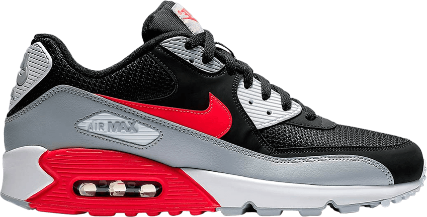 Nike Air Max 90 Essential "bright Crimson" - Aj1285 012 (849x432), Png Download
