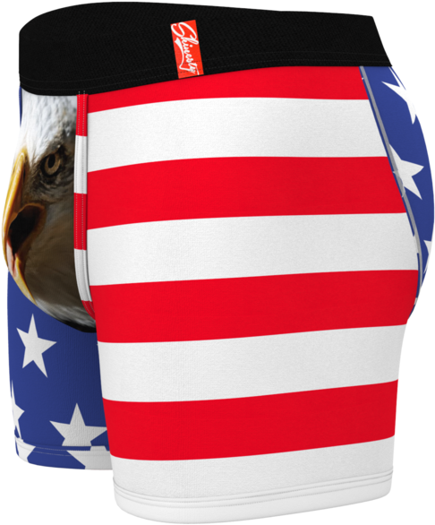 The Mascot Shinesty American Flag Ball Hammock Boxer (683x1024), Png Download