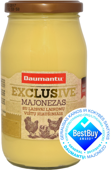 Daumantu Majonezas Exclusive Su Llvk - Best Buy Award (740x652), Png Download