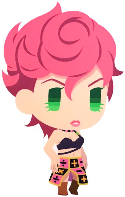 Trish Una Detail From That Christmas Event, Made A - Giorno Giovanna (500x721), Png Download