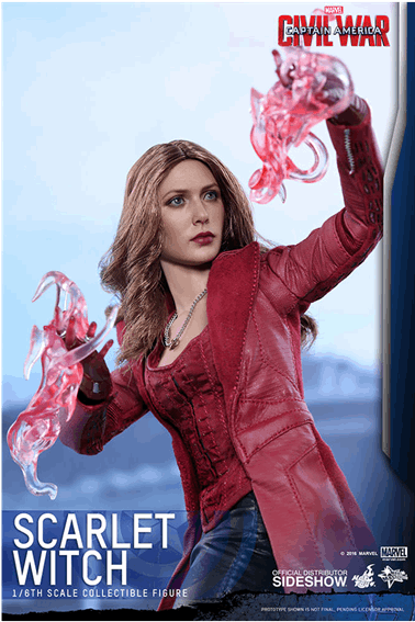 1 Of - Captain America Civil War Hot Toys Scarlet Witch (600x600), Png Download